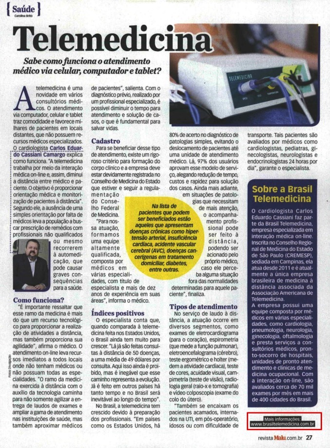 Revista Brasil Telemedicina